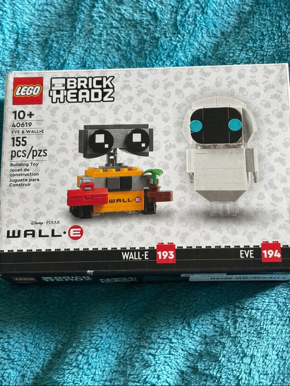 LEGO Brick Headz wall-e (Eve and Wall-e)
New and sealed. - Picture 1 of 2